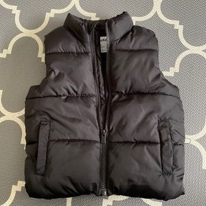 Black puff vest 3T